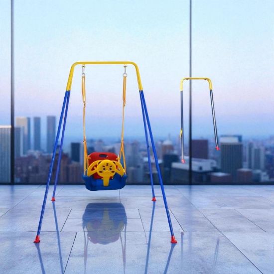 صورة مرجيحة أطفال فردية خارجية  قوية ومتينة